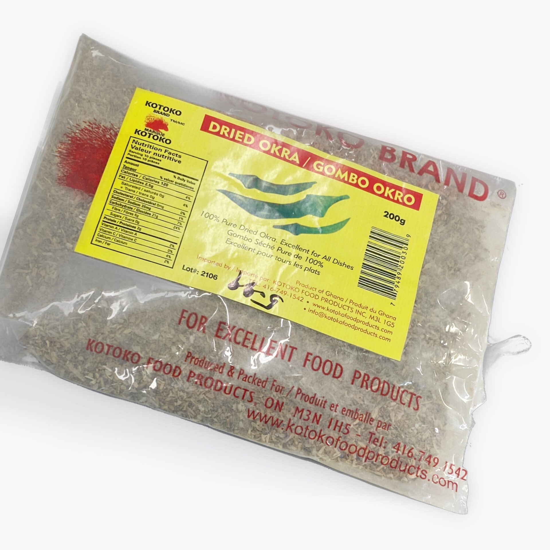 Kotoko Dried Okra / Gombo Okro(200g)